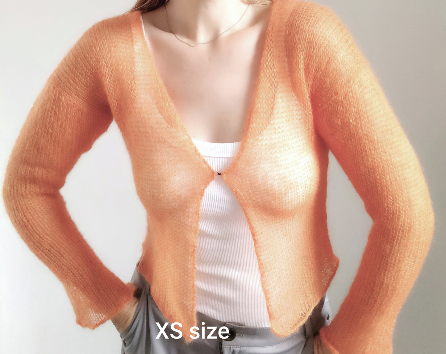 Mohair Silk Cardigan: Lightweight Slim Knit Sweater