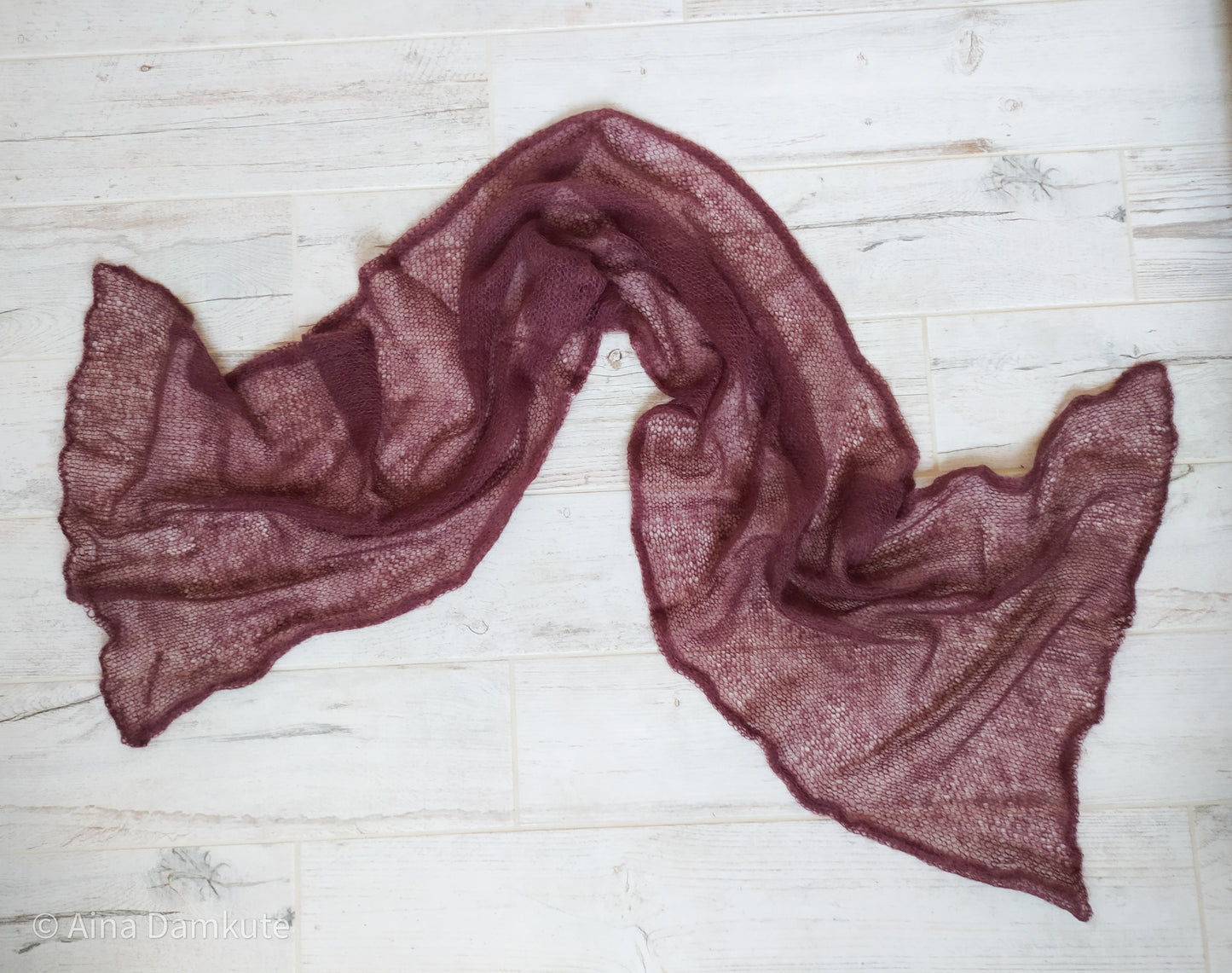 Handmade Mohair Scarf: Lightweight, Non-Itchy, Warm, Elegant
