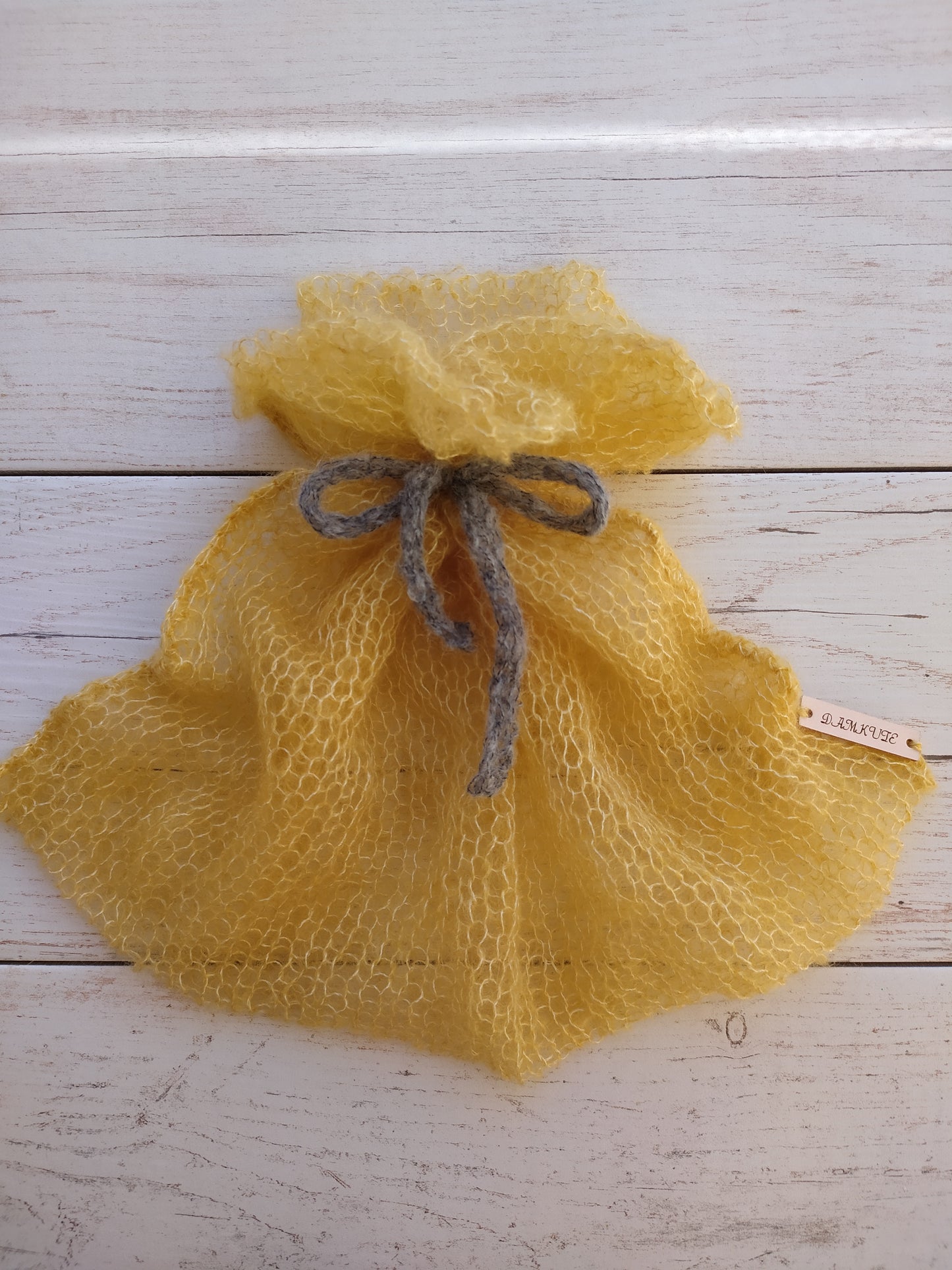 Handmade Mohair Knitted Gift Bag: Lightweight Sheer Fabric