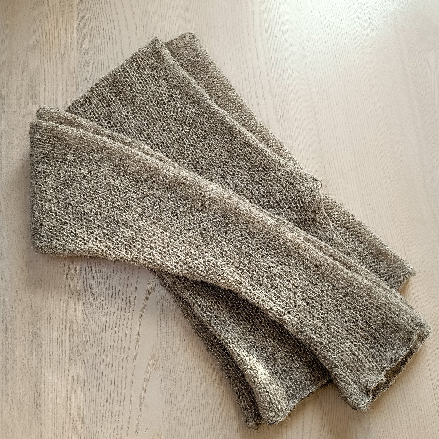 Alpaca Silk Knit Cardigan: Gray Lightweight Open Front