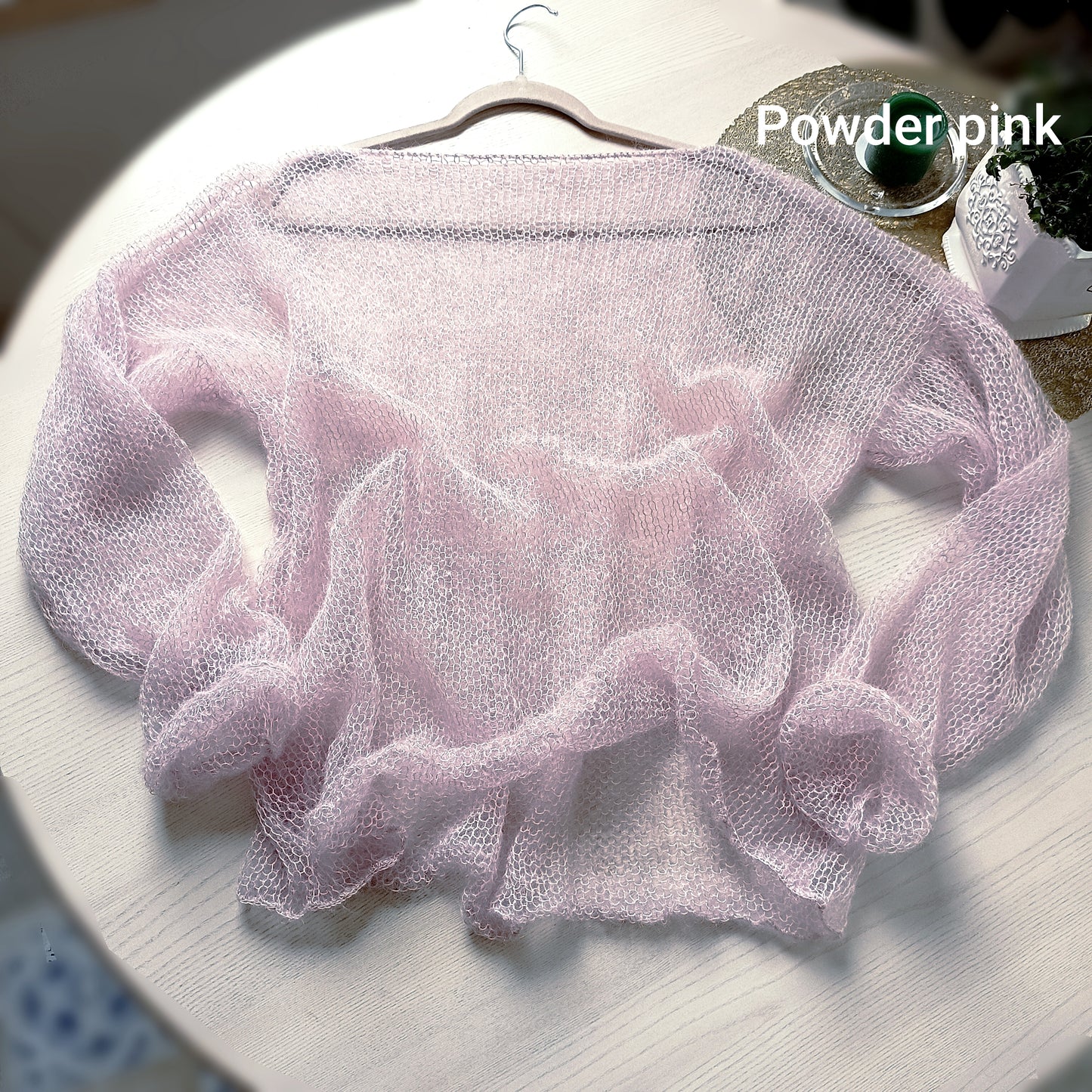 Mohair and Silk Sweater: Lightweight Sheer Knit Top