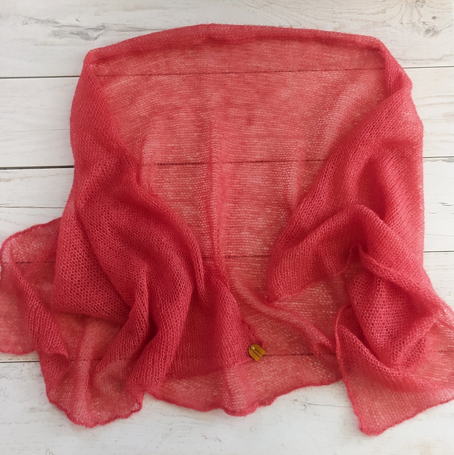 Raspberry Mohair Silk Shawl: Lightweight Elegant Wrap