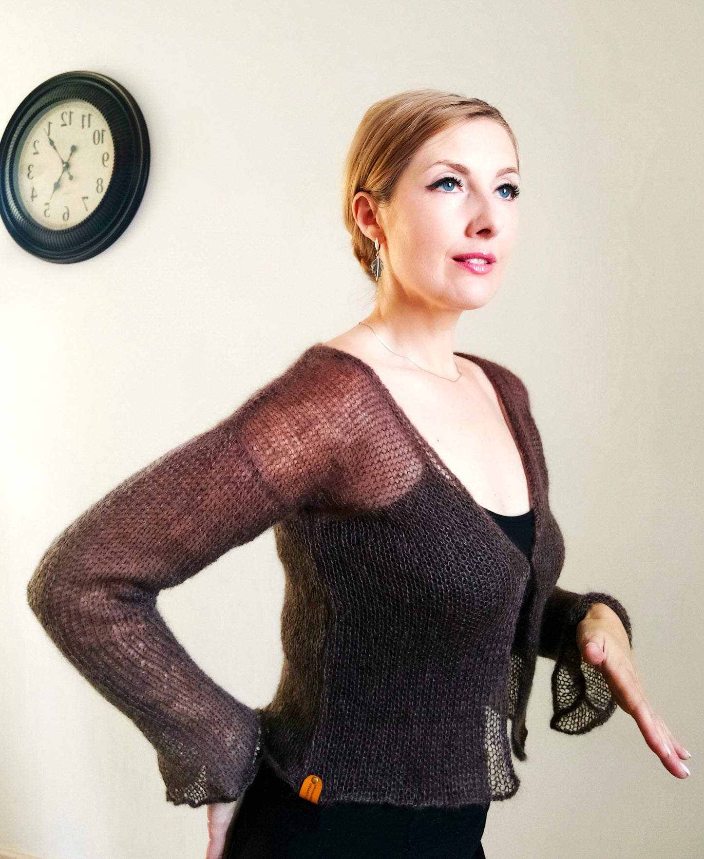 Mohair Silk Cardigan: Lightweight Slim Knit Sweater