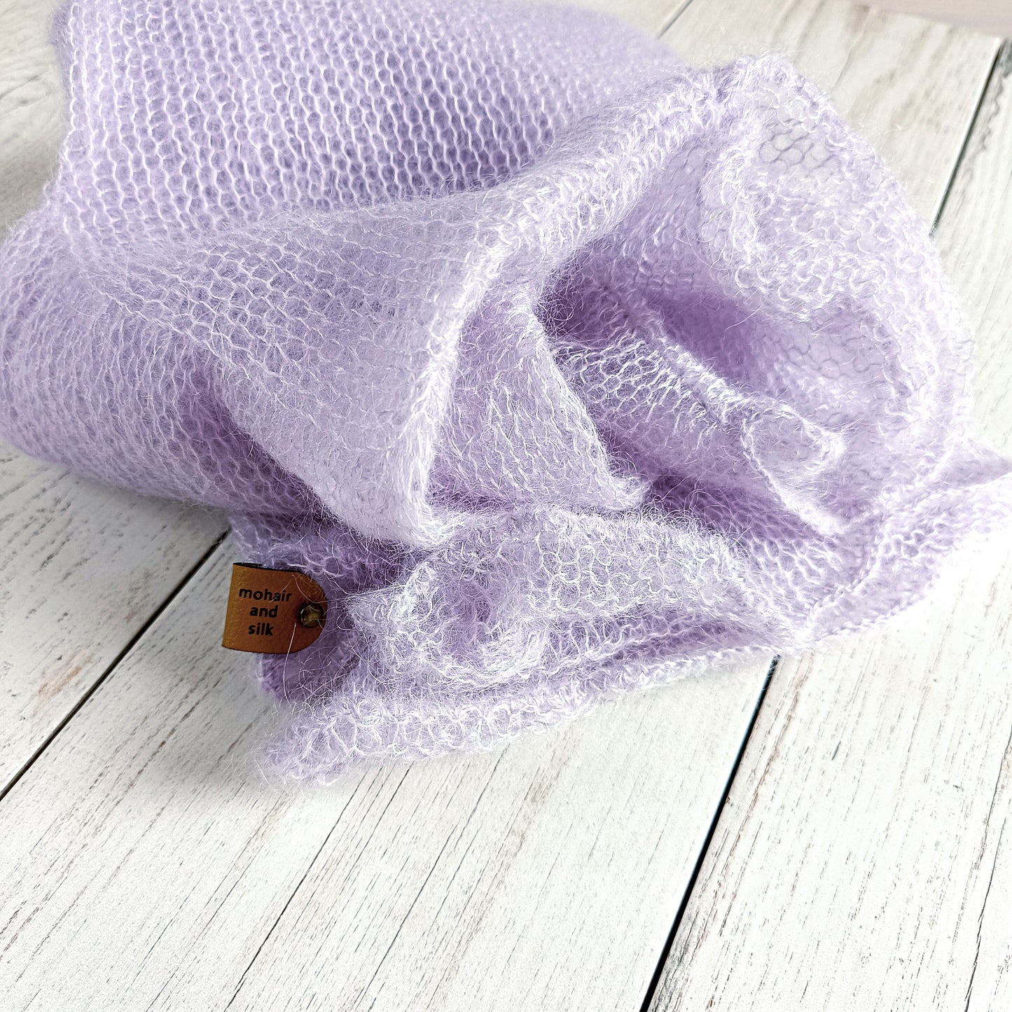 Made to Order Light Lavender Mohair Silk Sweater: Bell Sleeves