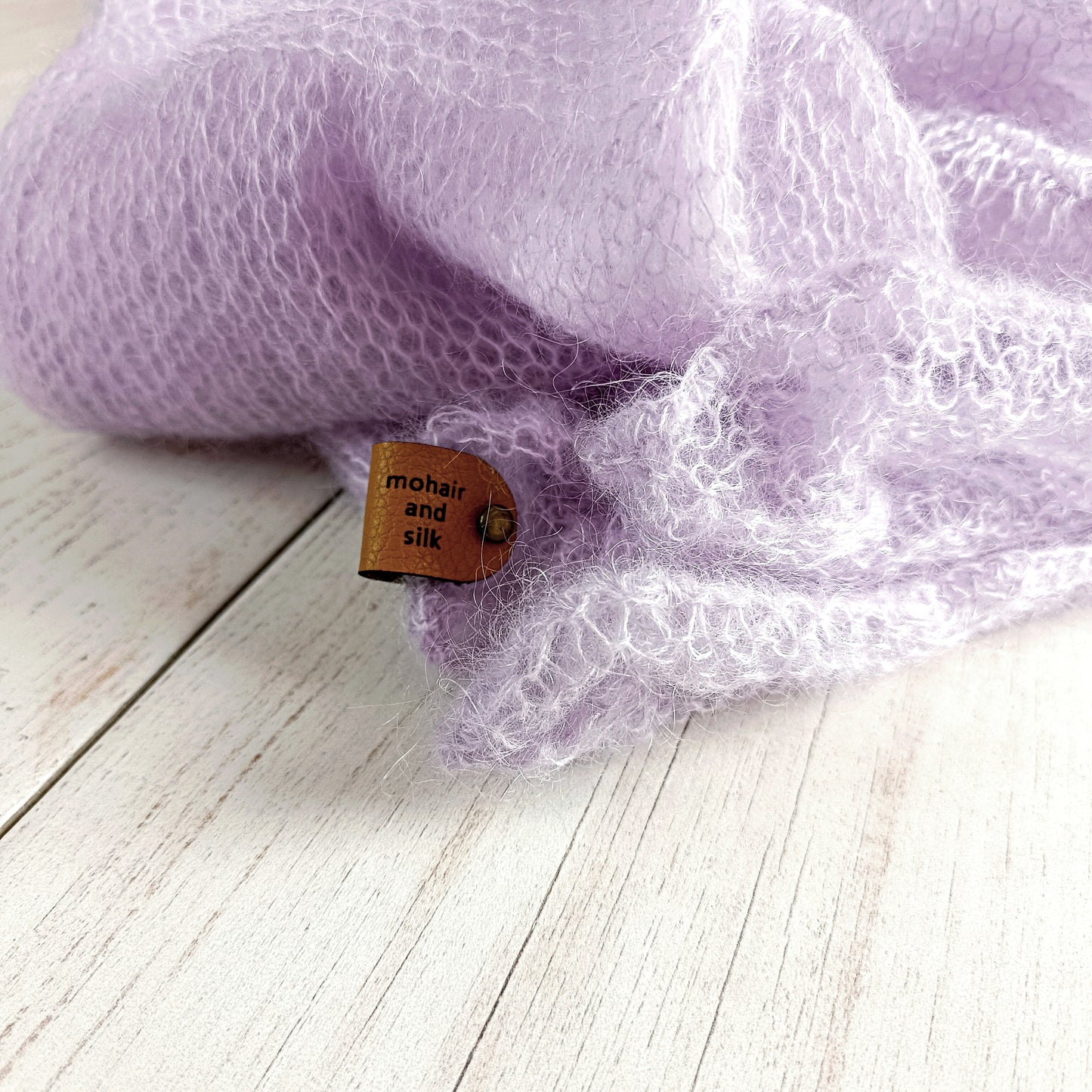 Made to Order Light Lavender Mohair Silk Sweater: Bell Sleeves