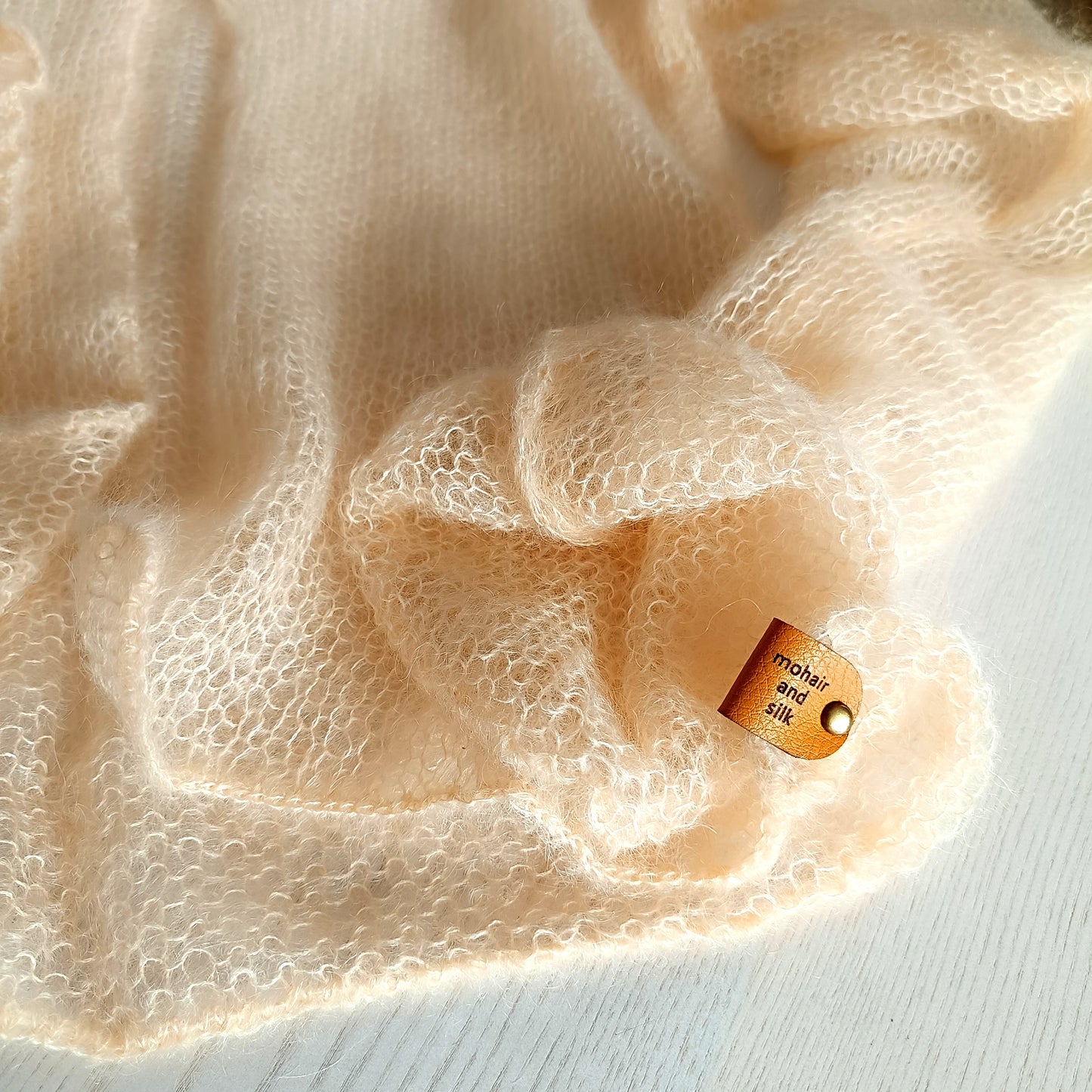 Vanilla Yellow XS-S Mohair Silk Cardigan: Lightweight Knit Sweater