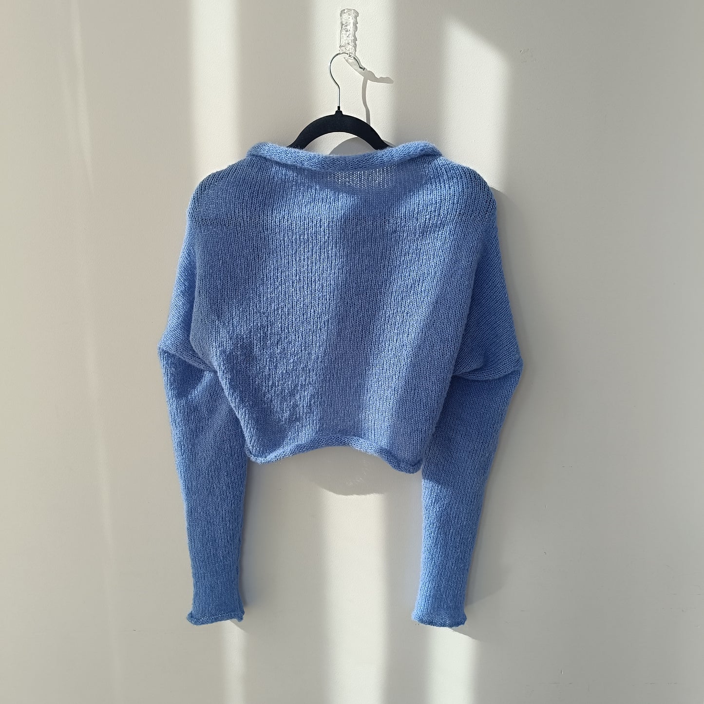 Alpaca Silk Shrug: Soft Knit Bolero, S Size, Opaque Knit – Not See-Through