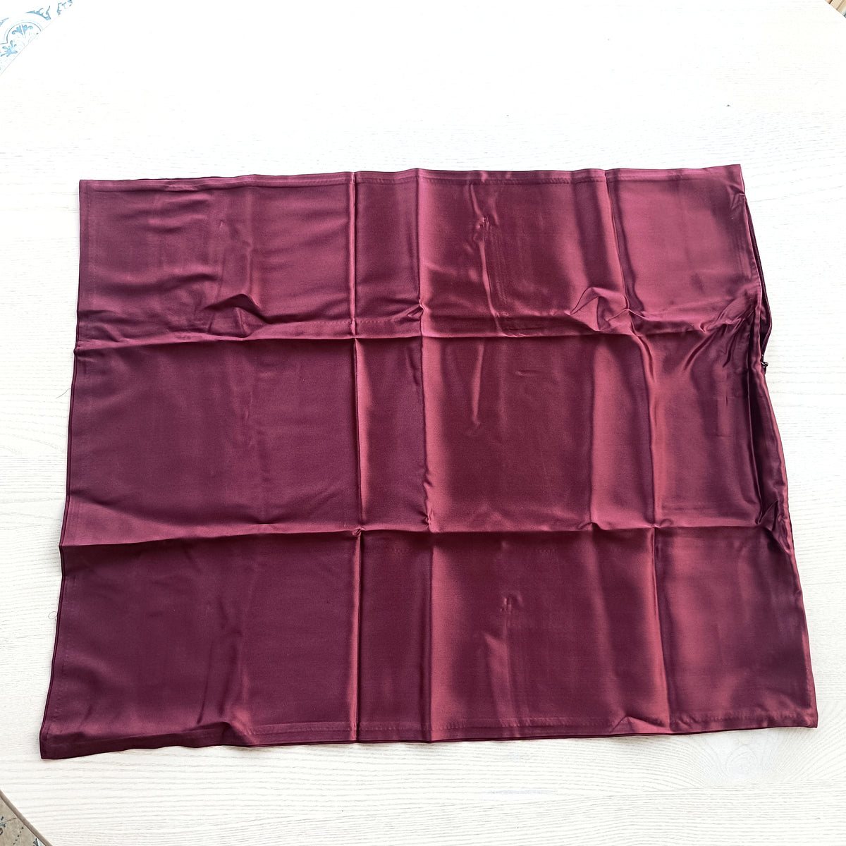 Claret Silk pillowcase