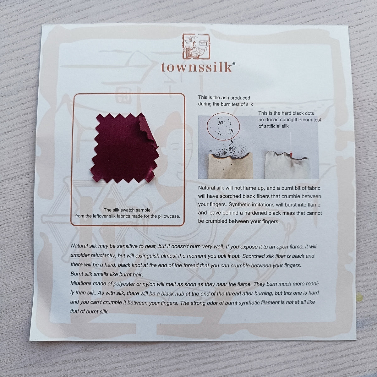 Claret Silk pillowcase