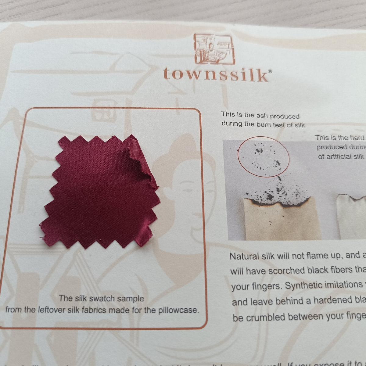 Claret Silk pillowcase