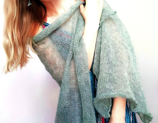Mohair Silk Shawl: Lightweight Elegant Wrap