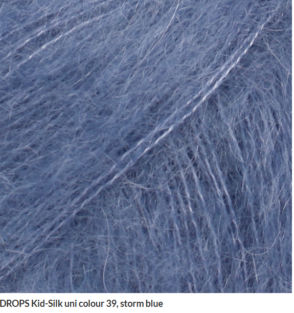 Storm Blue Cardigan : Mohair Silk, Lightweight Knit