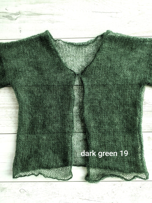 Mohair Silk Cardigan: Lightweight Slim Knit Sweater