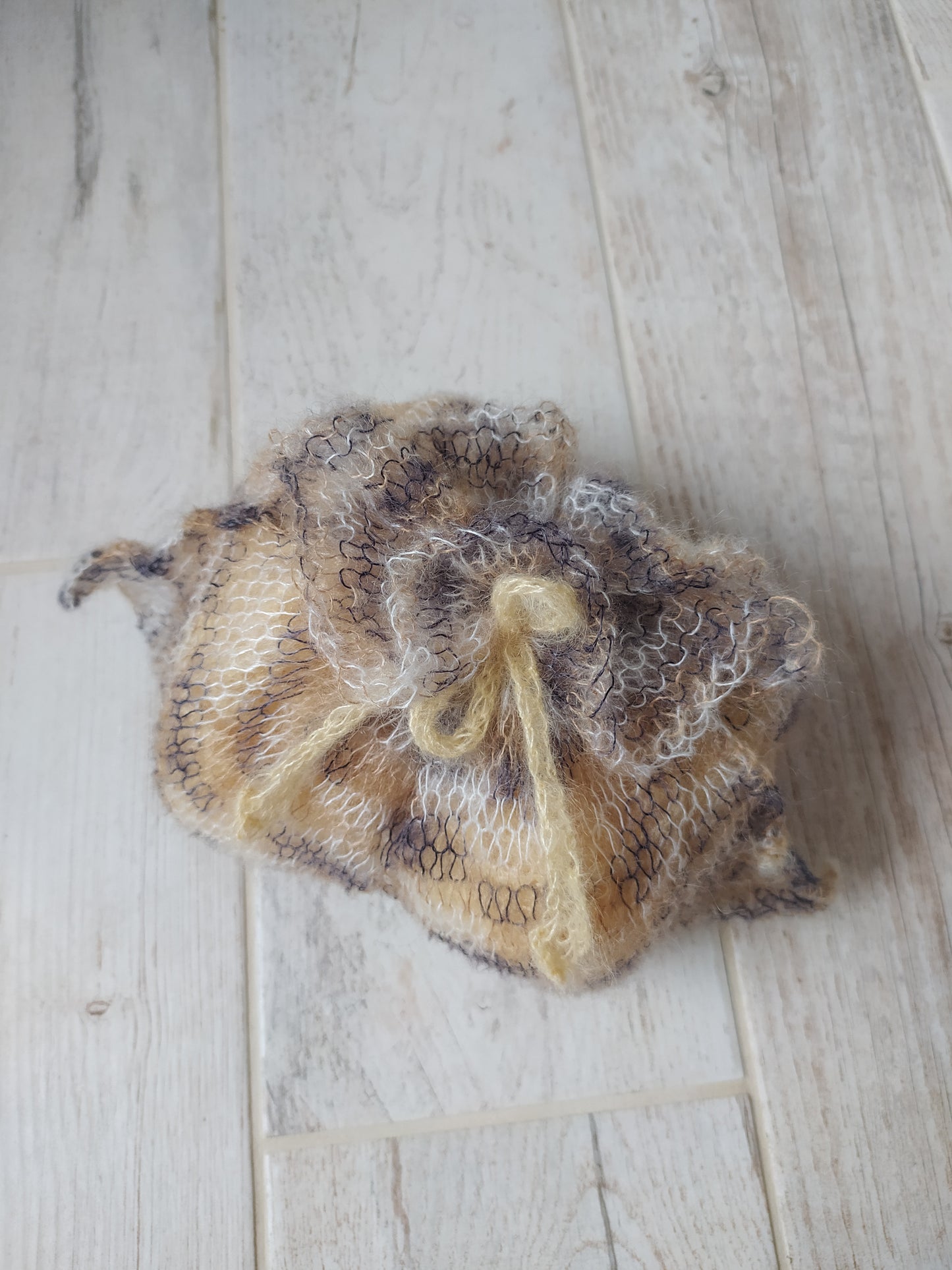 Mohair and SILK Light Peach Color Lightweight Transparent NON-ITCHY Shawl Wrap