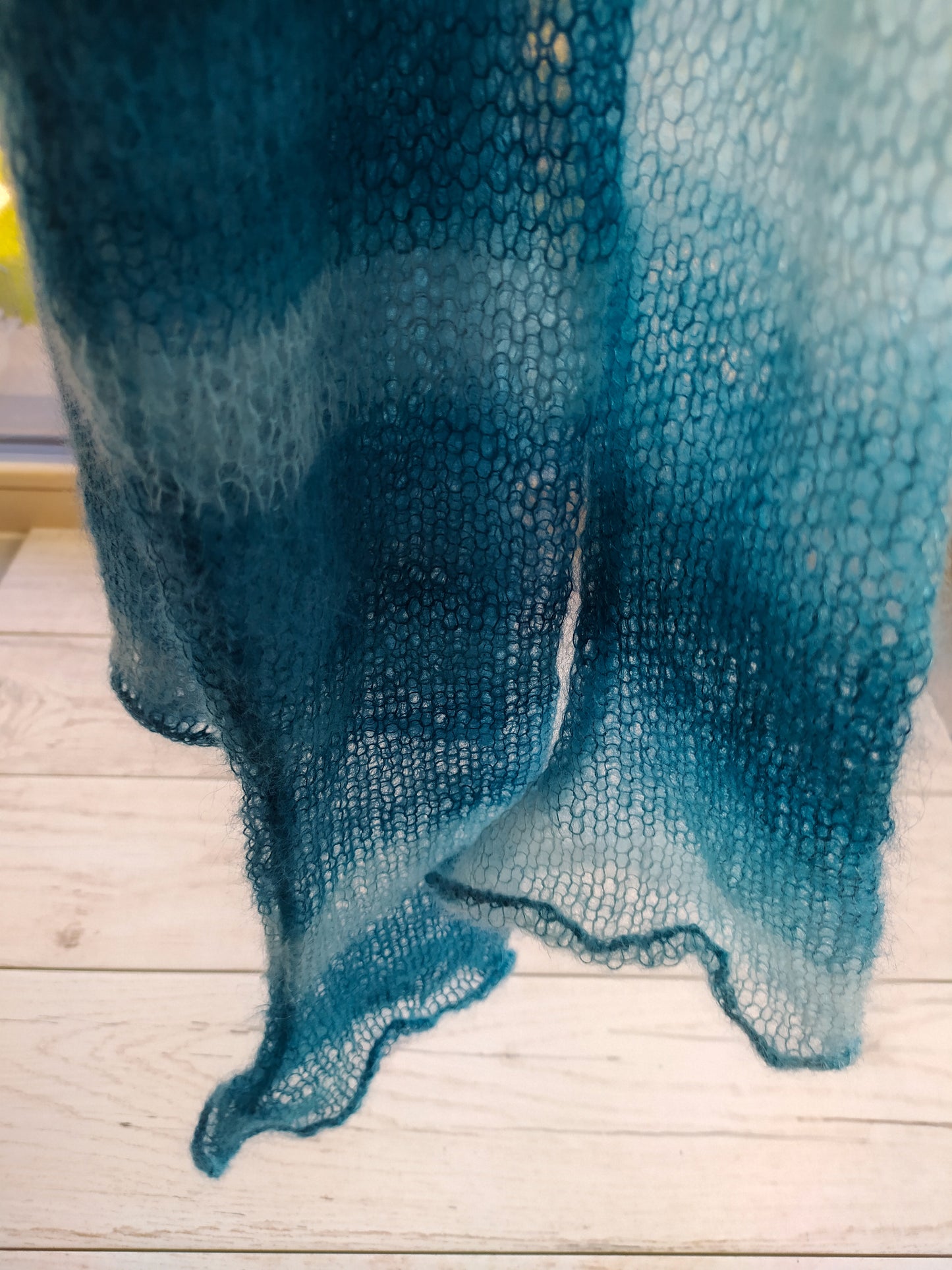 Transparent Lightweight Soft Mohair and Silk Cardigan: Hook-and-eye closure, XS-S-M size