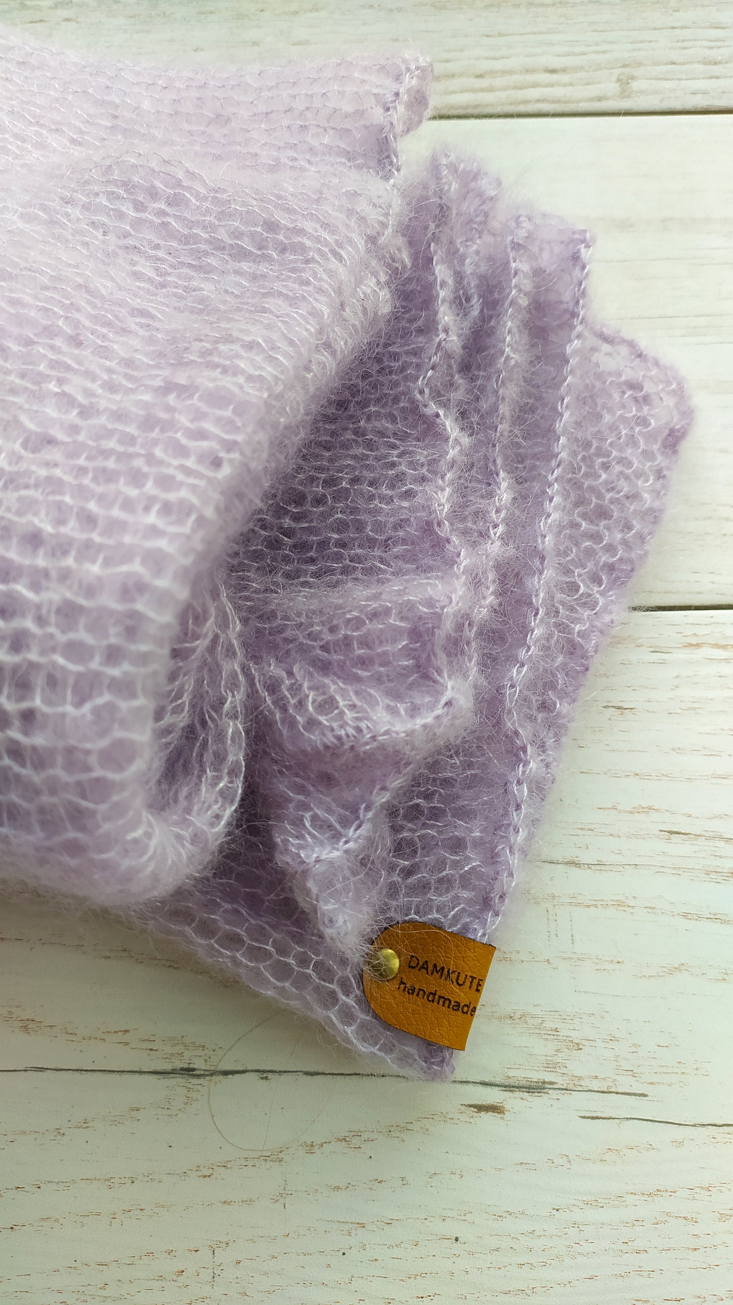 Made to Order Light Lavender Mohair Silk Sweater: Bell Sleeves, XXS-XS-S-M