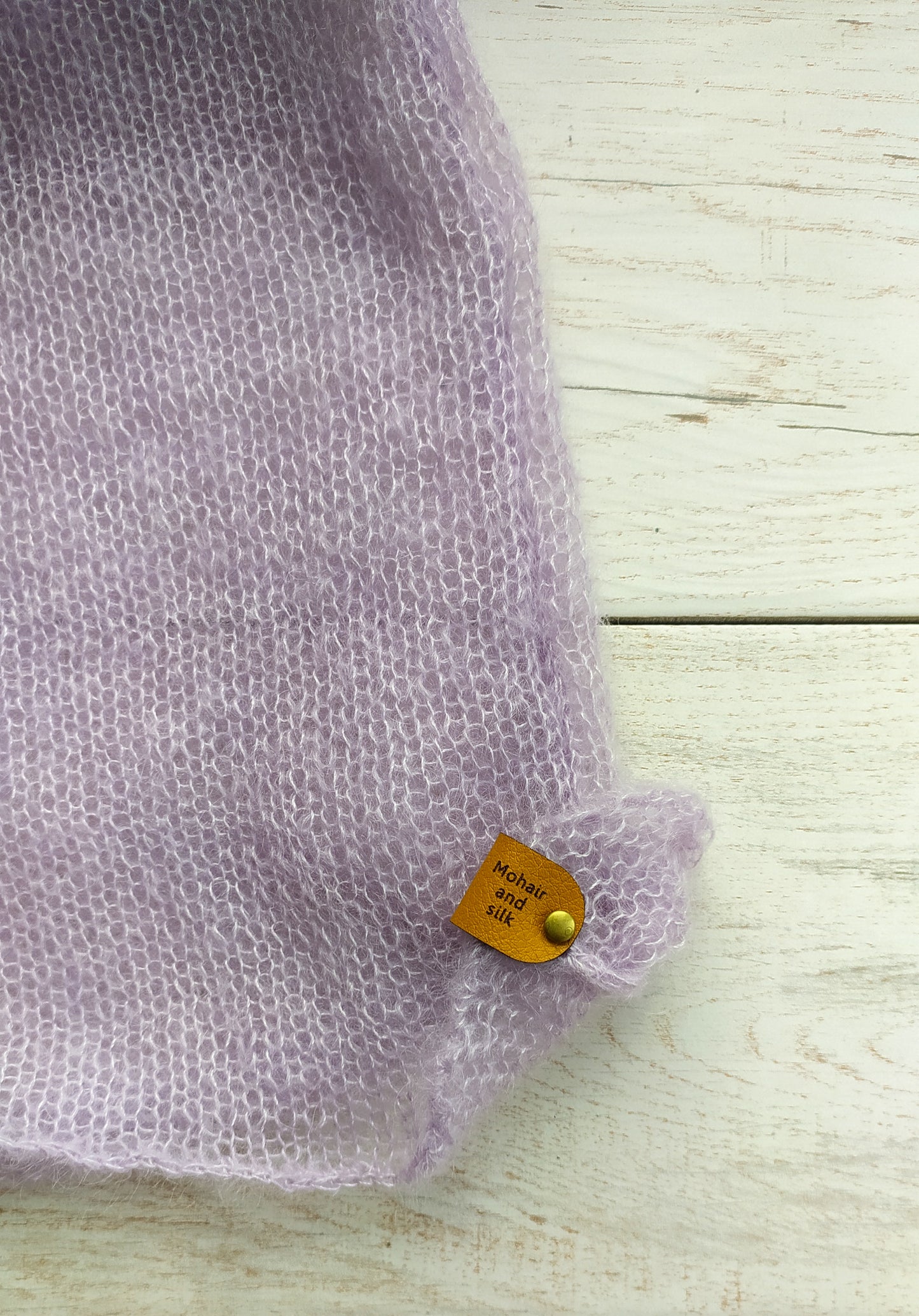 Size M-L-XL Lavender Waisted Mohair&Silk Sweater Long Sleeves Lightweight For All Seasons Soft Non-itchy Warm