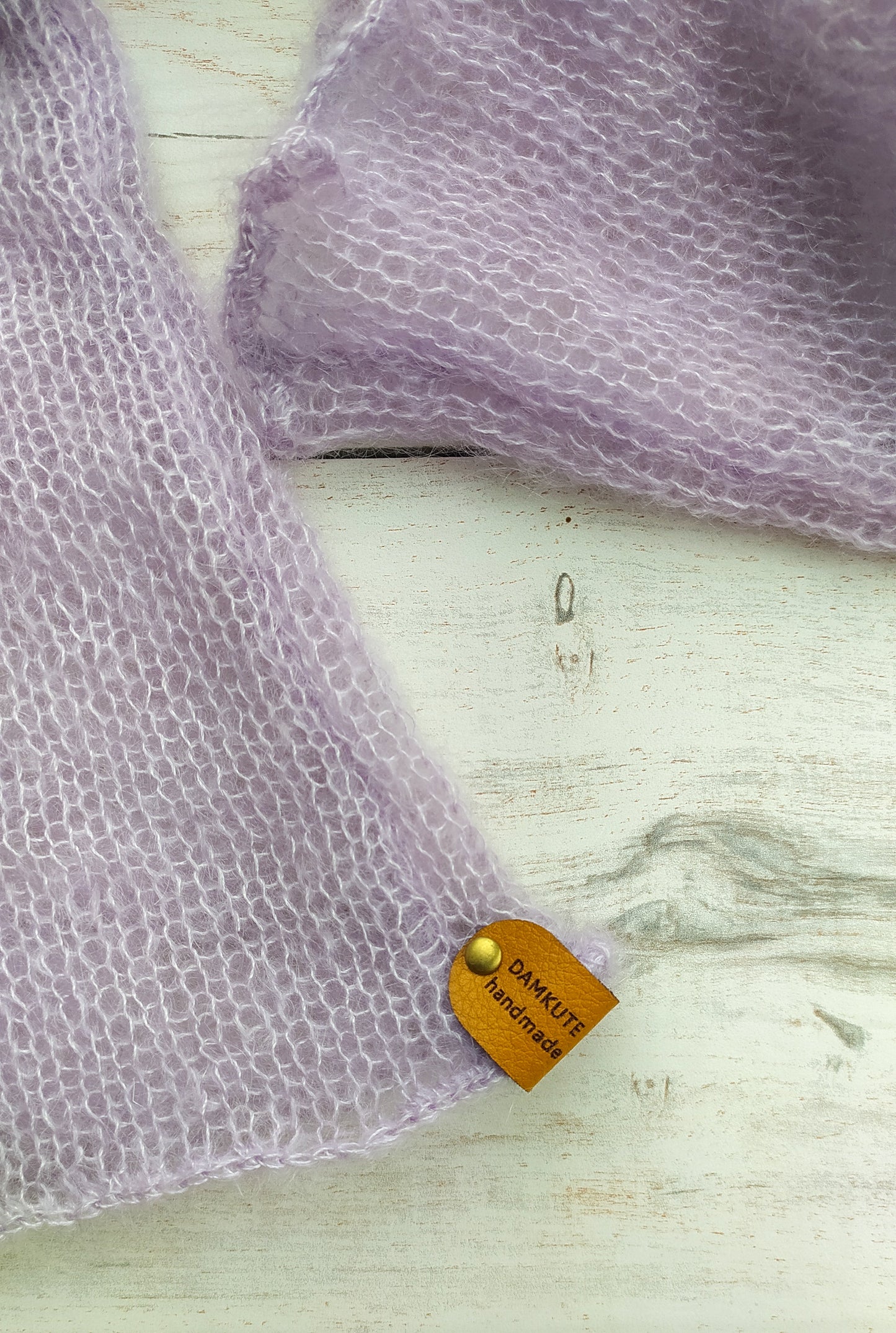 Made to Order Light Lavender Mohair Silk Sweater: Bell Sleeves, XXS-XS-S-M