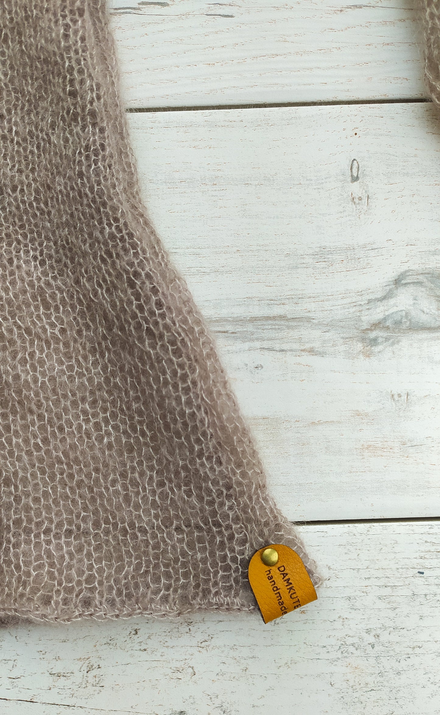 Waisted Mohair&Silk Beige Sweater Lightweight For All Seasons Soft Non-itchy Warm S-M size