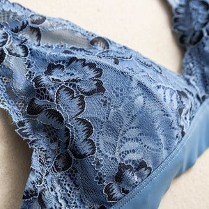 Comfy Silk Lace No-wire Bra Panty Set
