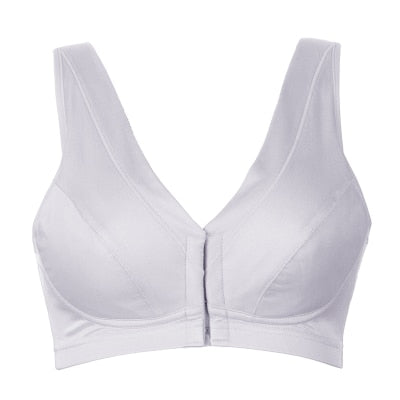100% silk Front closure Bras Unlined Seamless Full cup